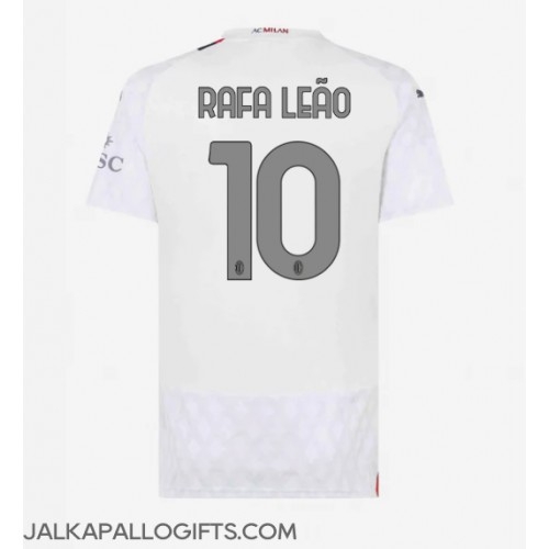 AC Milan Rafael Leao #10 Vieraspaita Naiset 2023-24 Lyhythihainen